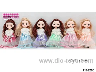 6 inch 13 jointed doll set