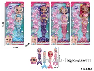 14 inch 11 jointed doll set