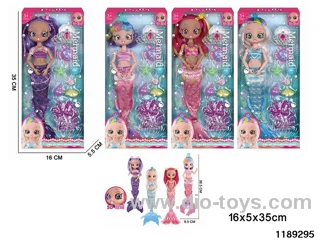 14 inch 11 jointed doll set