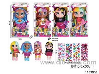 13 inch 5 jointed doll set with IC