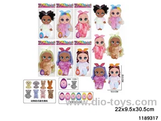 13 inch 5 jointed doll set