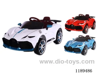 Children's electric car-Bugatti-red/white/blue