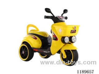 Children's three-wheeled electric motorcycle