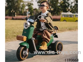 Children's electric retro motorcycle stroller