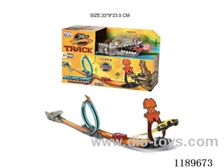 Ejector crocodile railcar (with 1 plastic sliding car)