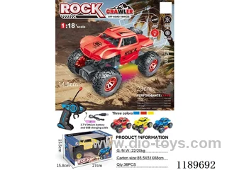 1：18 4ch rc car included battery 3 colors mixed