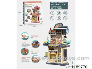 80CM Kitchen Utensil Table 46PCS without battery(3*1.5AA)