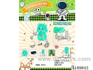 free wheel car with light