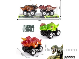 Inertia Offroad Triceratops + Inertia Offroad Double Crown Dragon Vehicle