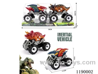 Inertia Bigfoot Pteranodon Vehicle + Inertia Bigfoot Triceratops Vehicle