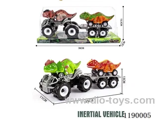 Inertia Sasquatch Double Crown Dragon Vehicle towing Inertia Flatland Velociraptor Vehicle