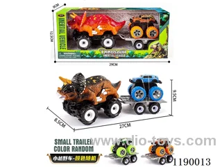 inertia off-road triceratops trailer pull back big foot climbing alloy car