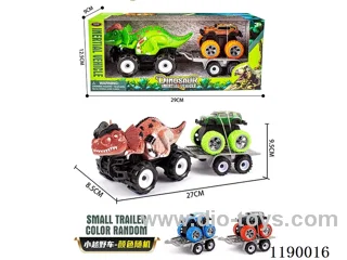 Inertia Offroad Double Crown Triceratops Trailer Pull Back Bigfoot Climbing Alloy Vehicle