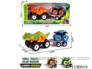 Inertia Offroad Velociraptor Trailer Pull Back Bigfoot Climbing Alloy Vehicle