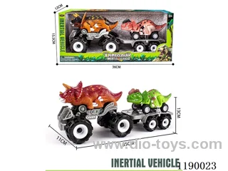 Inertia Bigfoot Triceratops towing Inertia Flatland Double Crown Dragon Vehicle