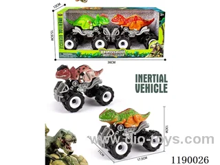 Inertia Bigfoot Double Crown Dragon Vehicle + Inertia Bigfoot Velociraptor Vehicle