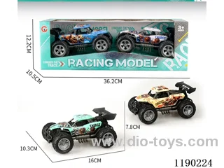 Inertia two-seater skeleton pack-in-wheel buggy with trailer