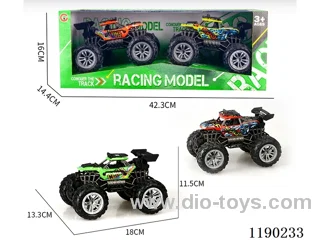 Two mounted inertia skeleton vacuum wheel buggy