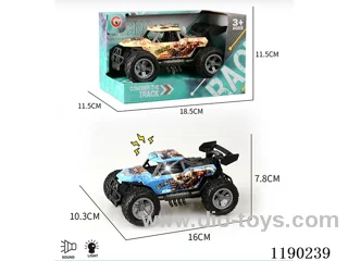 Light and sound inertia two-seater skeleton injection molded wheel buggy