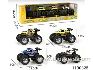 Buggy with 4 inertia skeleton and wheels