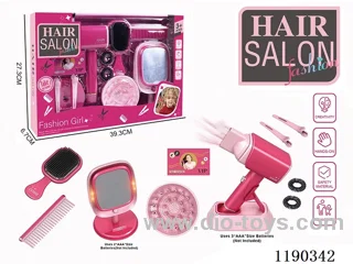 Electric Hairdressing Simulation Set with Blow Dryer and Mirror 12-Piece Set