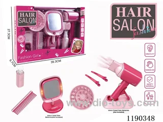 Electric Hairdressing Simulation Set with Blow Dryer and Cosmetic Mirror 11-Piece Set