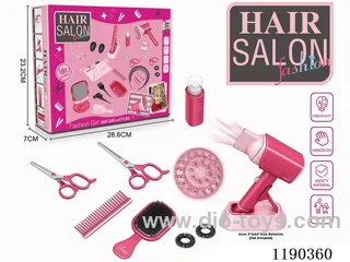 Electric Hairdressing Simulation Set with Blow Dryer 12 pcs.
