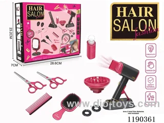 Electric Hairdressing Simulation Set with Blow Dryer 12-Piece Set