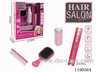 Electric Hairdressing Simulation Set with Hair Straightening Stick 4-Piece Set