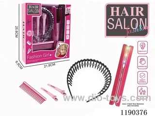 Electric Hairdressing Simulation Set with Hair Straightener 5-Piece Set
