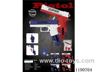 40ml Glock Water Gun (2 Color Mix) + Replaceable Magazine