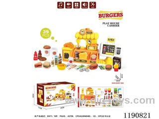 Burger Table. Ordering table set