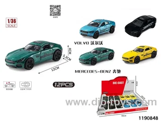 1:36 alloy pull back car
