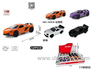1:36 alloy pull back car