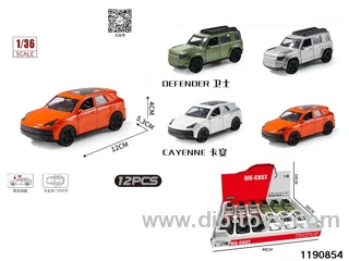 1:36 alloy pull back car