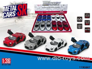 1:36 alloy pull back car W L/M