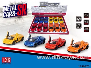 1:36 alloy pull back car W L/M