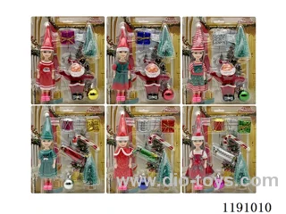 6 Mixed 5.5inch Solid Dolls + Accessories