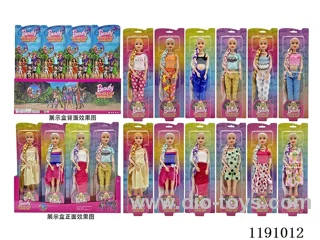 12 Mixed 11.5” 9 Joints Solid Barbie