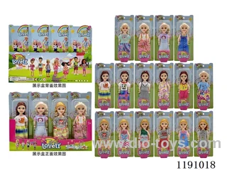 16 Mixed 5.5” Solid Dolls
