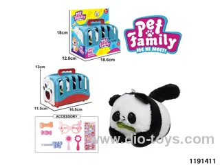 Plush Pull String Wagging Tail Animal Set