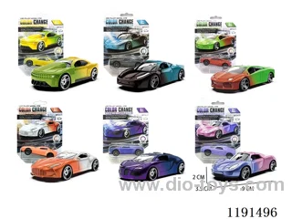1:60 pull back alloy color changeable car