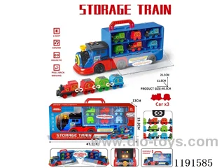 Magnetic Storage Train 3PCS with light/sound not included 2*AAA