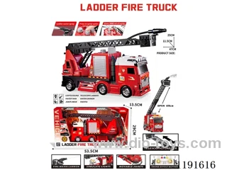 Inertia Fire Truck W L/M/water spray included 3*AG13