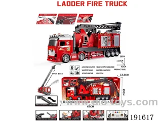 Inertia Fire Truck W L/M/water spray included 3*AG13