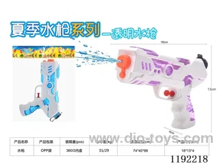 Transparent water gun