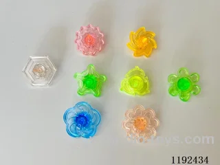 Eight clear flower spinners