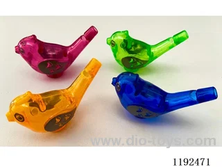 Printed transparent water bird whistle