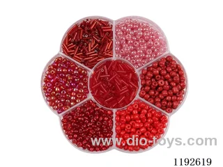 DIY Jewelry Set(Rice beads + tube beads + thread (7 compartments))