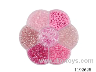 DIY Jewelry Set(Rice Beads + Tube Beads + Thread (7 compartments))